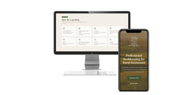 A Rural Bookkeeper website preview